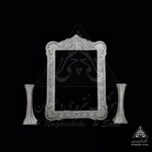 آینه و شمعدان نقره ملیله