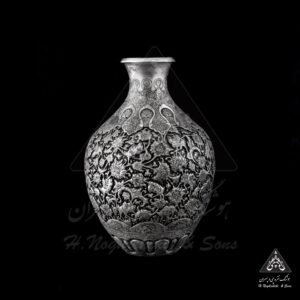 گلدان نقره گل و مرغ اعلا