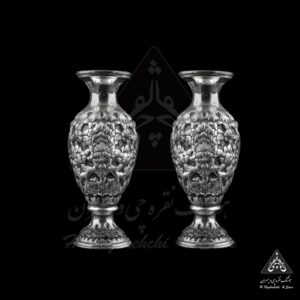 گلدان نقره گل برجسته اعلا