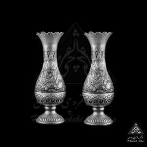 گلدان نقره قلم صورت