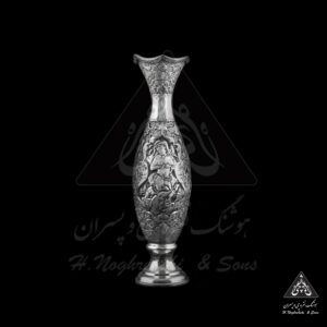 گلدان نقره قلم صورت