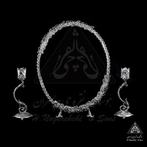 آینه و شمعدان نقره بابونه
