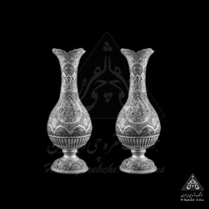 گلدان نقره قلم صورت اعلا