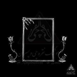 آینه و شمدان نقره ارکیده