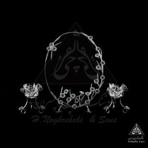 آینه و شمعدان نقره شکوفه
