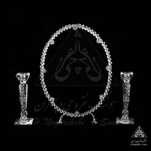 آینه و شمعدان نقره پامچال